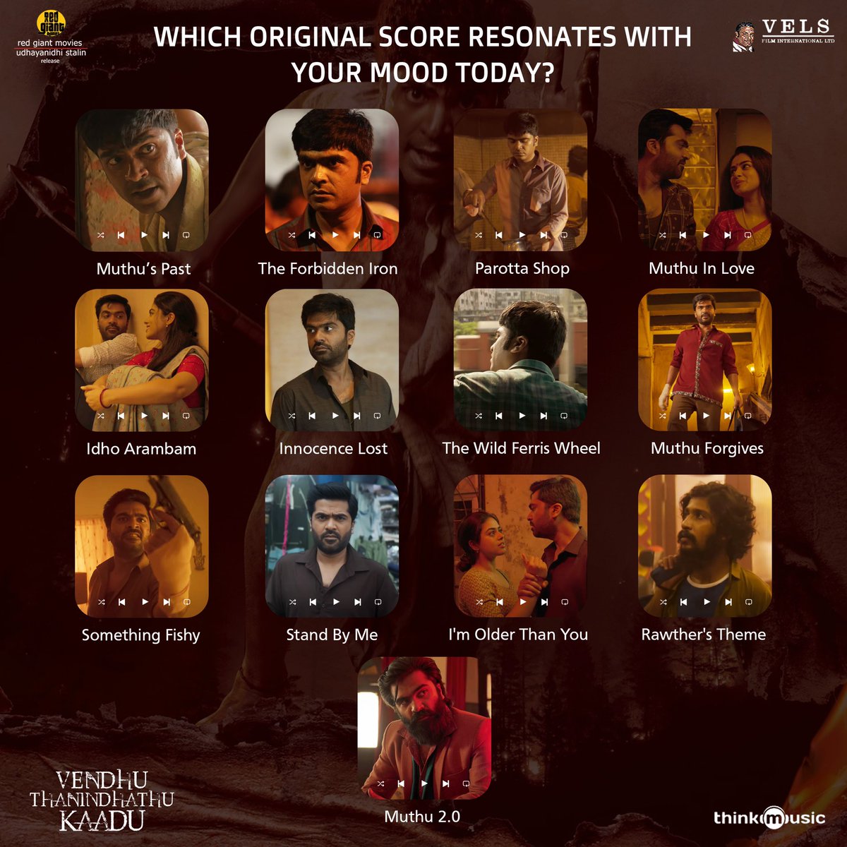 Rajkumaar92's tweet image. Which #OriginalScore matches your #Mood today? 🔥🎶

thinkmusic.lnk.to/VendhuThanindh…

An @arrahman musical 🎶 
@SilambarasanTR_ @SiddhiIdnani 
@menongautham 
@VelsFilmIntl @IshariKGanesh 
@RedGiantMovies_ 

#VendhuThanindhathuKaadu #VTK