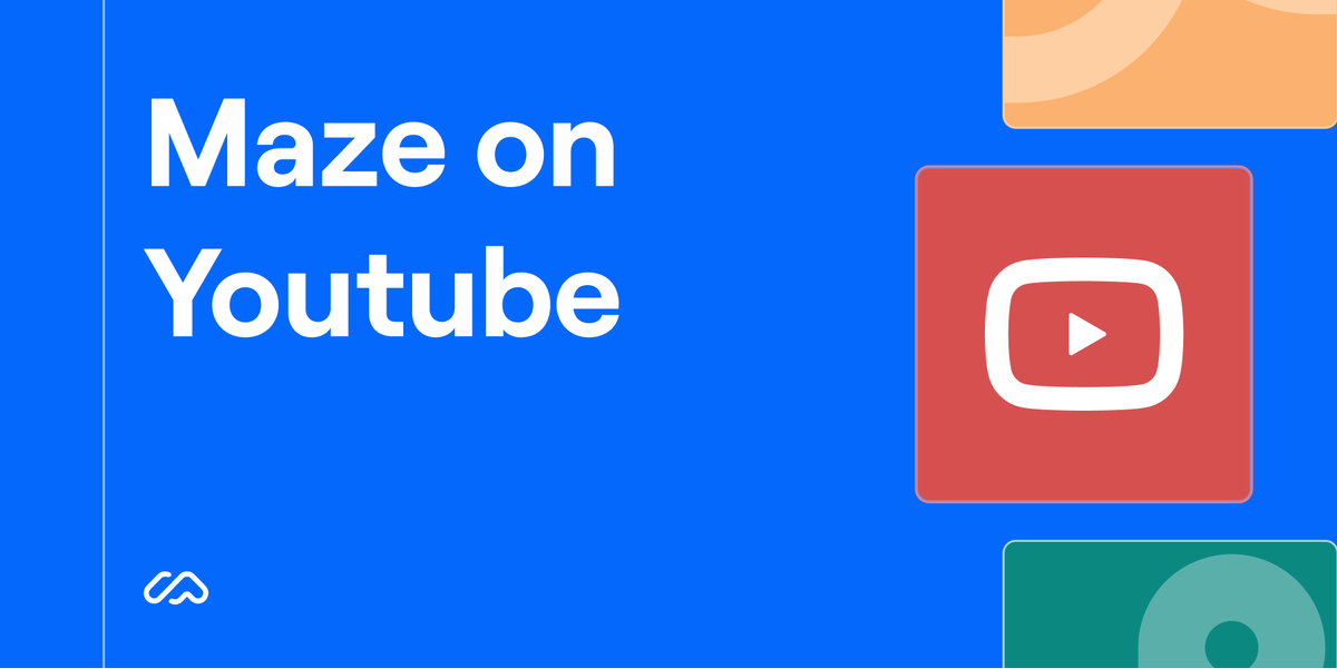 Meet the Maze YouTube channel 🍿

That’s right, we’re taking research to a screen near you—starting with our three-part series on usability testing types, benefits, and best practices.

Available now on YouTube 🚀

buff.ly/3xj8loM

#UsabilityTesting #UserResearch