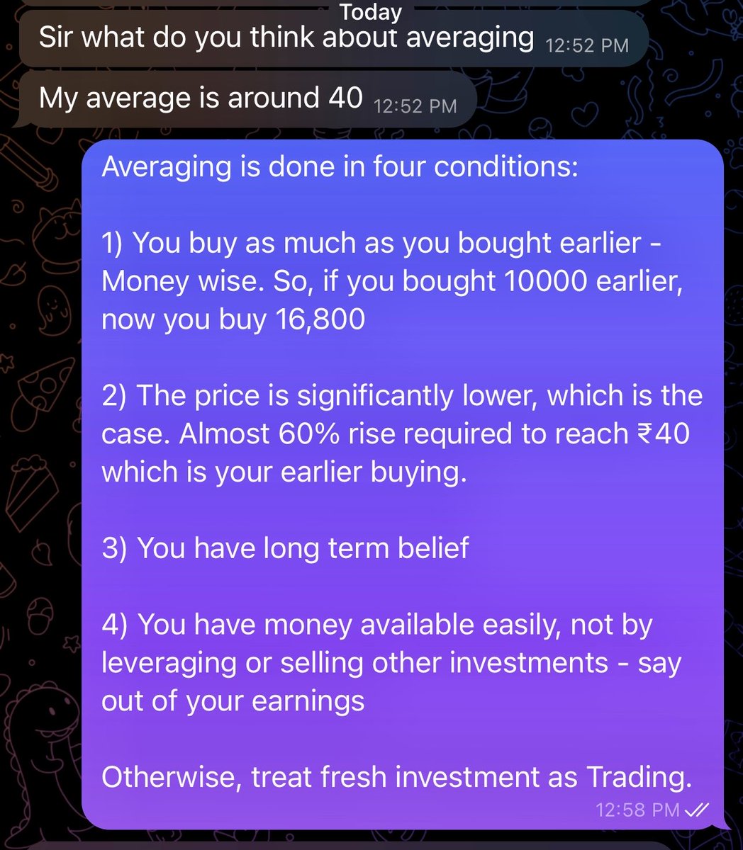 BiTW_SS's tweet photo. One has to be sincere & honest while people ask you for help. Not easy to โbite the billetsโ when #MyShare is at #52WLow ๐ At 12:57 Hrs I started answering this gentleman and #MyShare turned around, and how ๐ https://t.co/8tmtSTcSVS