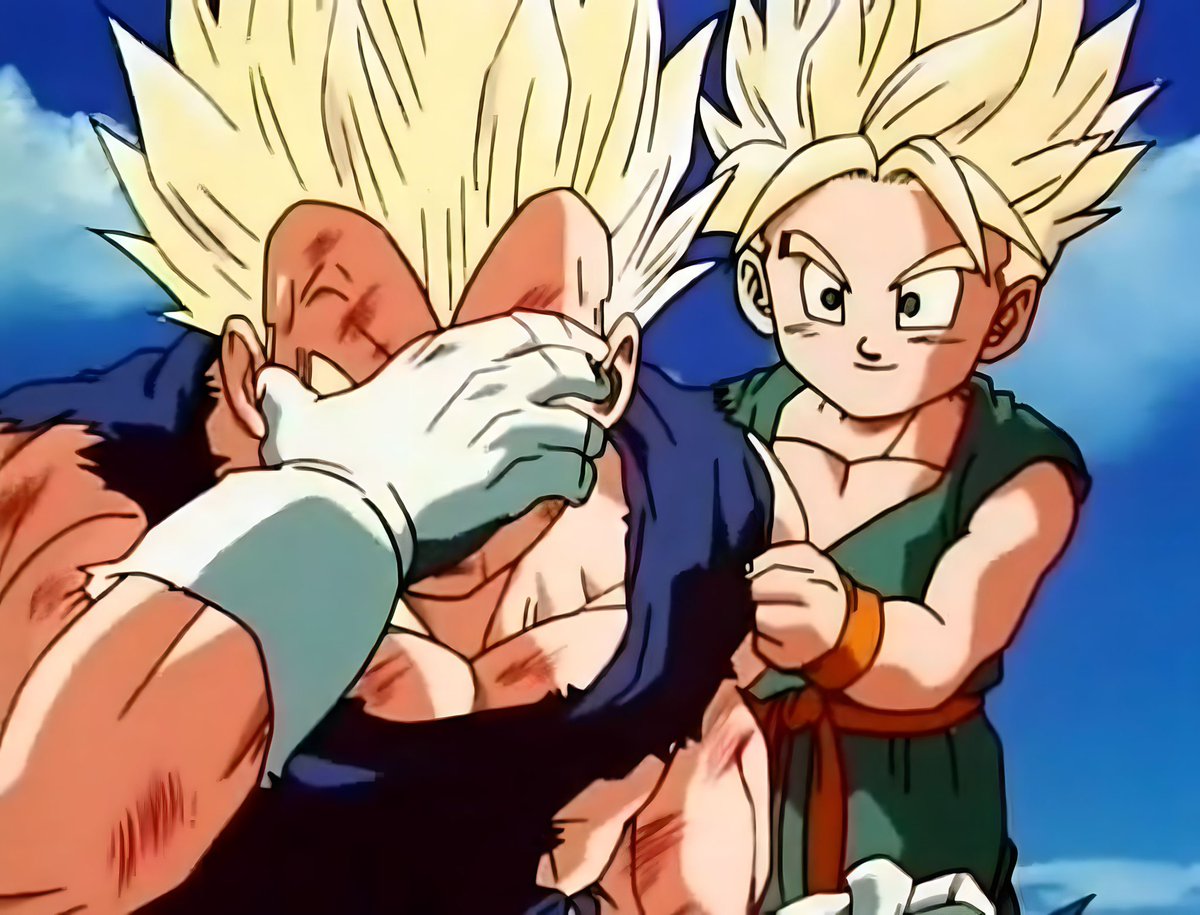 vegetacomfort's tweet photo. trunks is so worried for him :( https://t.co/XmlXjiXr23