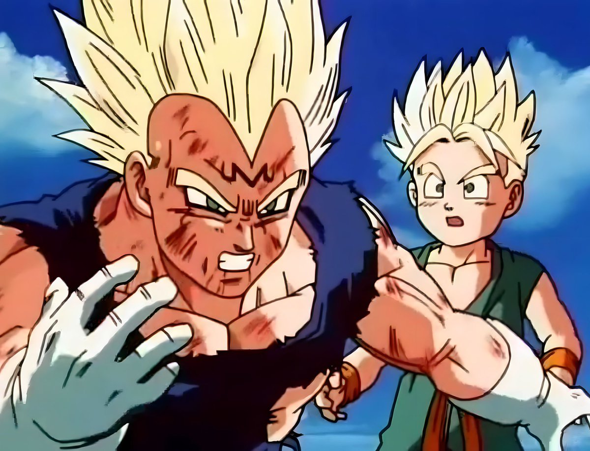 vegetacomfort's tweet photo. trunks is so worried for him :( https://t.co/XmlXjiXr23