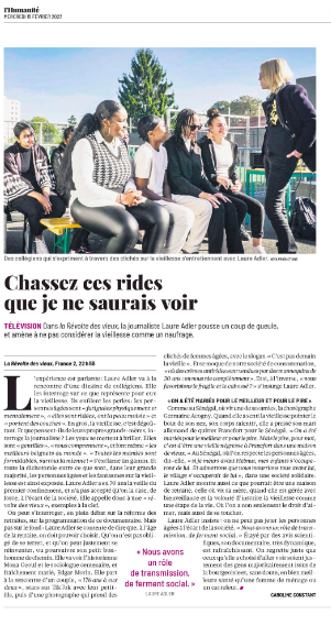 Un film "sensible, pudique, beau" d'après Le Parisien, "excellent" d'après Le Figaro, "dynamique et rafraîchissant" pour l'Huma ! 
Bref, la presse aime "La révolte des vieux" de <a href="/LaureAdler/">Laure Adler</a> et <a href="/jim_jmage/">Jeremy Frey</a> et c'est à ne pas manquer ce soir à 20H55 sur <a href="/infrarougeF2/">Infrarouge</a> merci <a href="/JMareuil/">julie de mareuil</a>