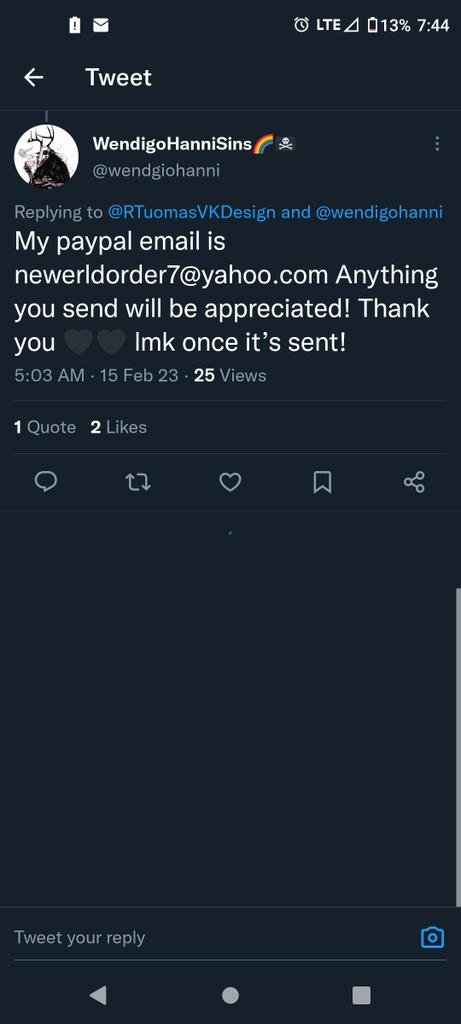 wendigohanni's tweet photo. Hey #fannibalfamily please report this profile! They didn't hack me just took my look. Idk what to do since they have me blocked. They are trying to scam people! 😡🤬
#fannibals #scamprofile #hannibal https://t.co/nAfUDiFMWc