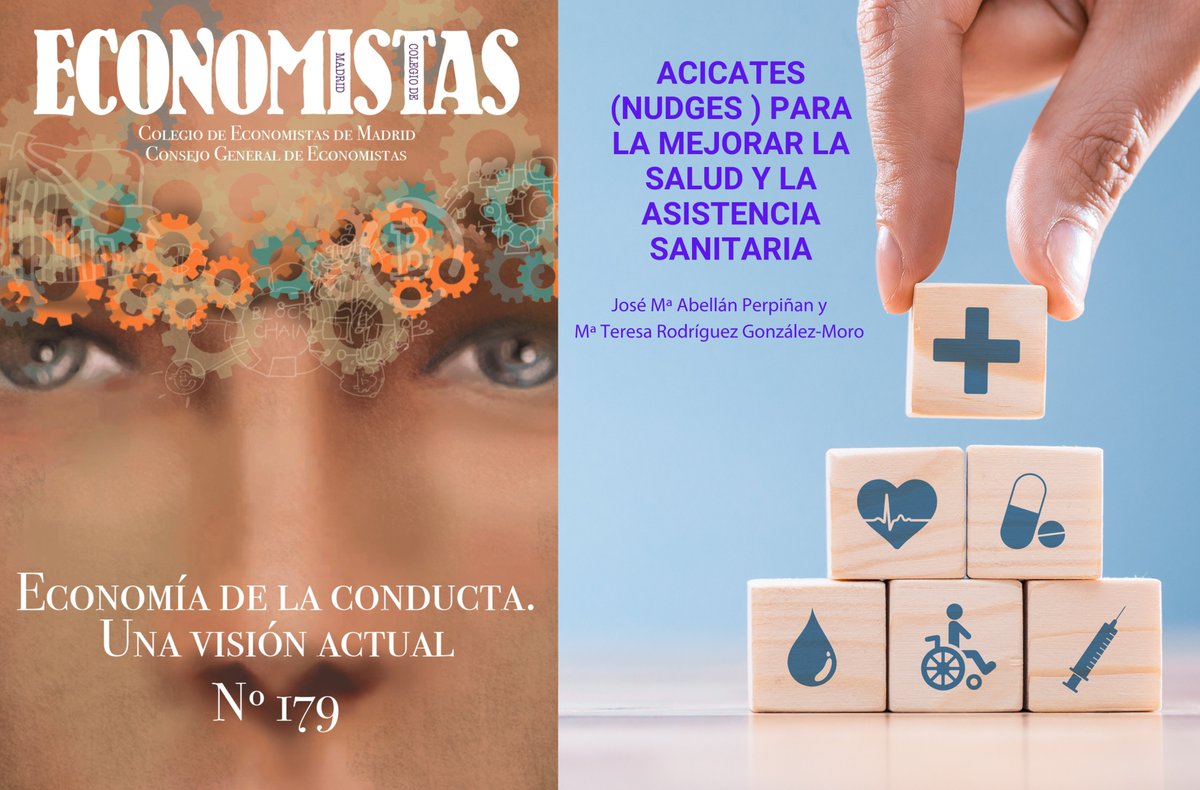 ¿Conoces el potencia que tienen los nudges para cambiar los estilos de vida de la población, mitigar problemas de salud pública y mejorar la calidad asistencial?

No te pierdas el artículo de <a href="/DionisosAbellan/">José María Abellán</a> y M. Teresa Rodríguez Glez-Moro

👉cemad.es/wp-content/upl…
