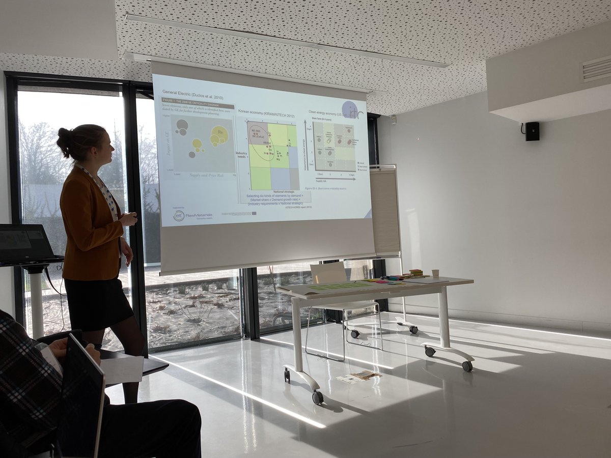 #Materials #criticality means different things to different groups.

Dieuwertje Schrijvers of <a href="/WeLOOP_/">WeLOOP</a> talking about company perspectives around criticality and causes of price fluctuations, accessibility etc. at @IRTC_Conference #IRTC2023

#CriticalRawMaterials