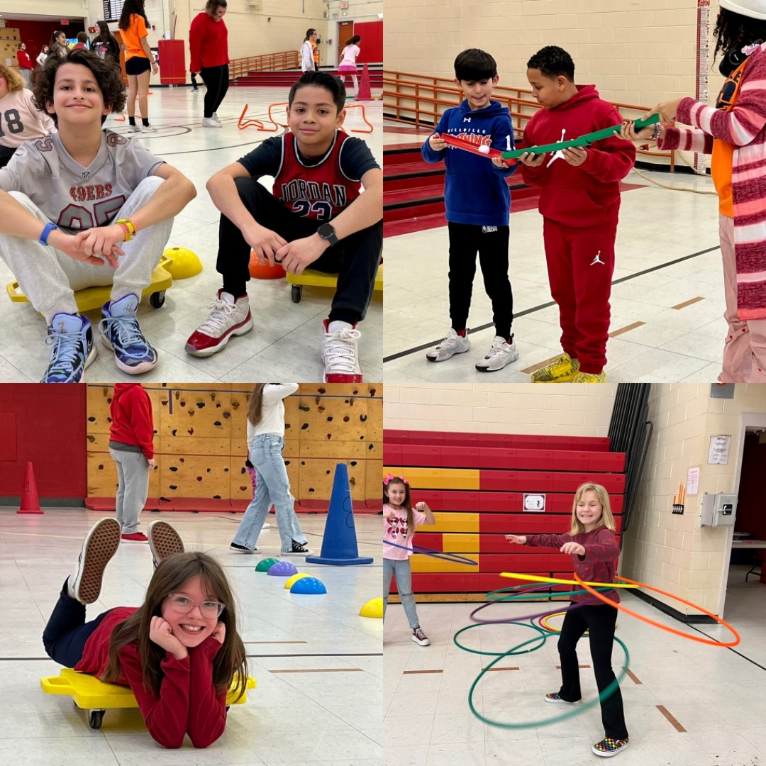 💖💛 Yesterday, 3rd &amp; 4th graders at Rieck Avenue participated in the annual American Heart Challenge. The dedicated Jets raised over $3,500! We are proud of your hard work! We'd also like to shout out MHS student members of the Leaders Club for assisting in running the event!