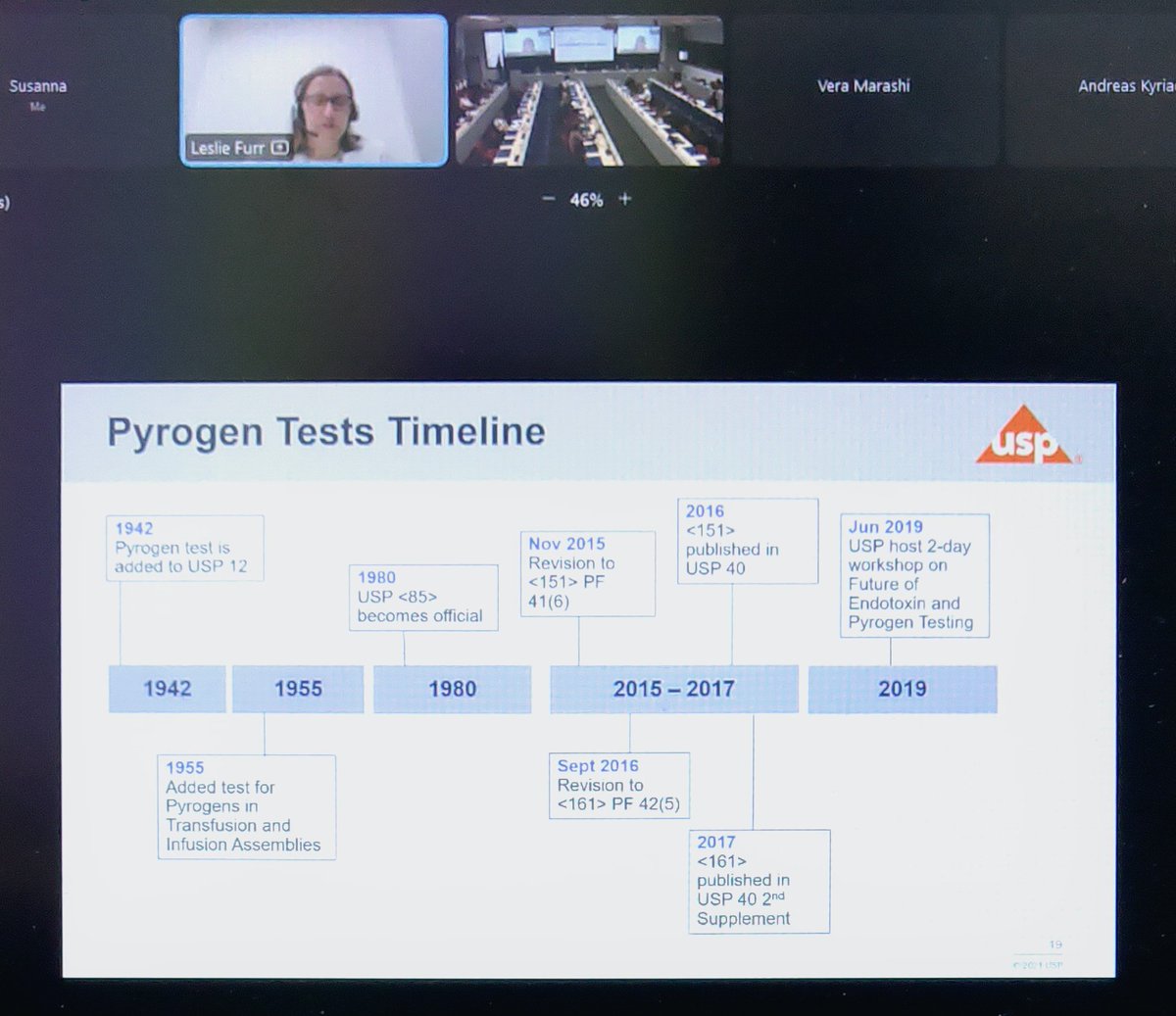 SLouhimies's tweet photo. Leslie Furr from @USPharmacopeia explains the history and developments in relation to replacing rabbit #pyrogen test in the US at the joint @edqm_news-@EPAA3Rs event
#3Rs #NonAnimal #alternatives https://t.co/WipPq1ltyP