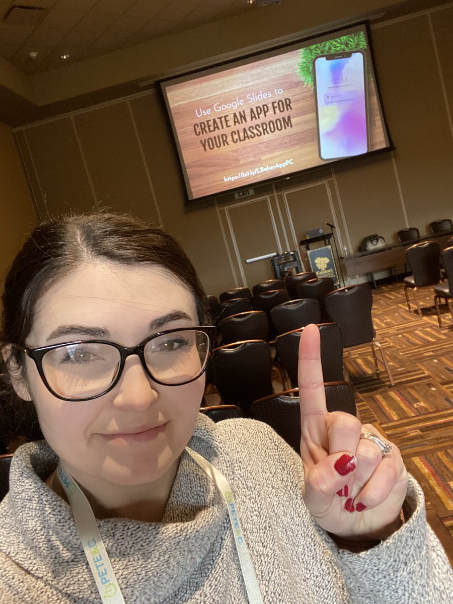 SciEdu_LB's tweet photo. Come check out how to create an app using google slides at 8:30am today!  #peteandc https://t.co/8U73JVxFkE