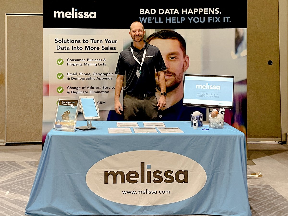 MelissaDirect's tweet image. Kick off Day 2 of #WMXAmericas at Stand #9 with Roxanne &amp;amp; Eric. Schedule a meeting or demo during expo hours to learn how your business can streamline mailing operations and you may win a $100 Amazon eGiftcard!

Info: i.melissa.com/3Xo10yN
#mailing #addressdata #dataquality