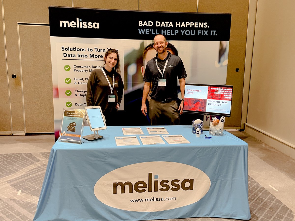 MelissaDirect's tweet image. Kick off Day 2 of #WMXAmericas at Stand #9 with Roxanne &amp;amp; Eric. Schedule a meeting or demo during expo hours to learn how your business can streamline mailing operations and you may win a $100 Amazon eGiftcard!

Info: i.melissa.com/3Xo10yN
#mailing #addressdata #dataquality