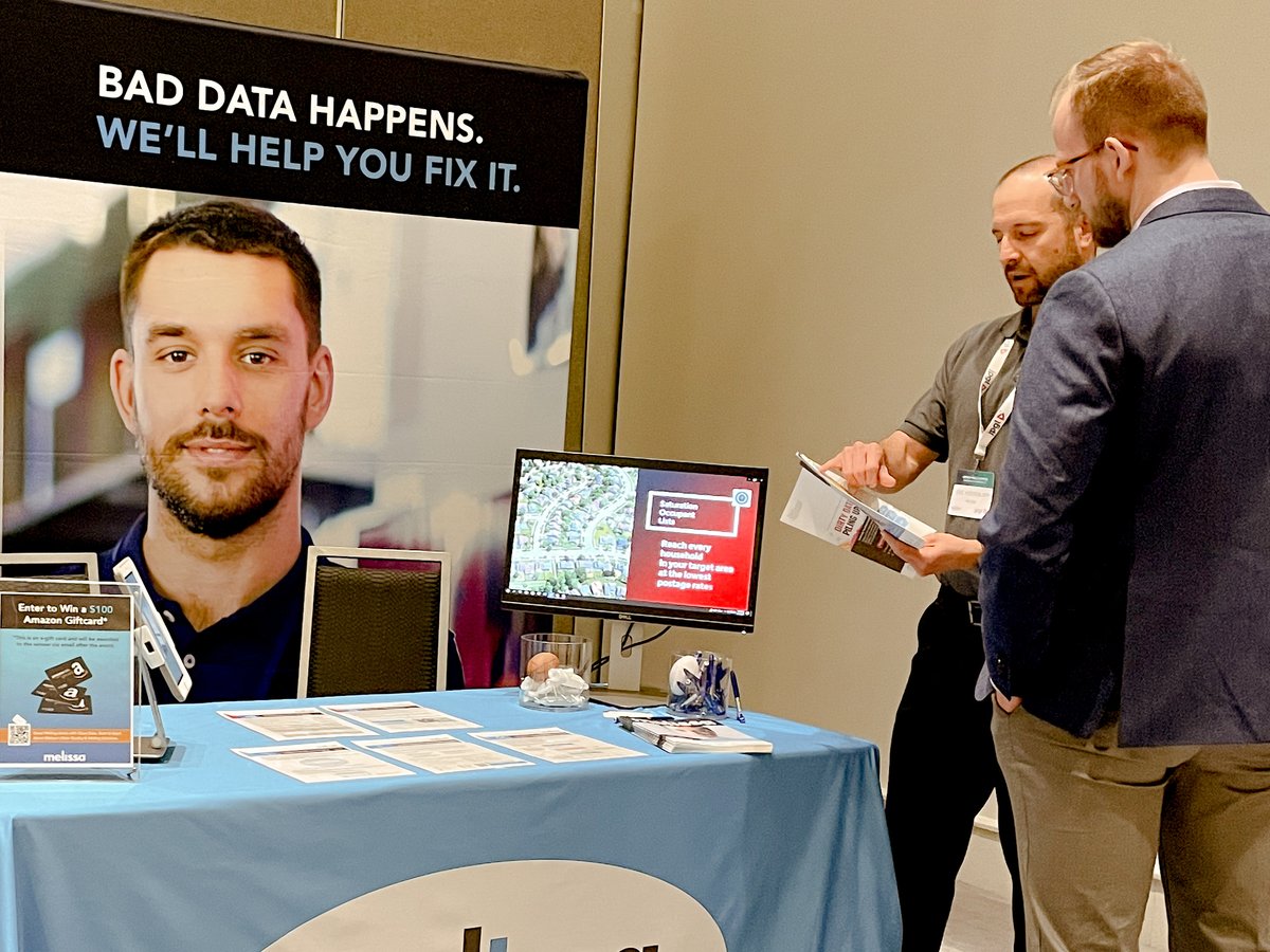MelissaDirect's tweet image. Kick off Day 2 of #WMXAmericas at Stand #9 with Roxanne &amp;amp; Eric. Schedule a meeting or demo during expo hours to learn how your business can streamline mailing operations and you may win a $100 Amazon eGiftcard!

Info: i.melissa.com/3Xo10yN
#mailing #addressdata #dataquality