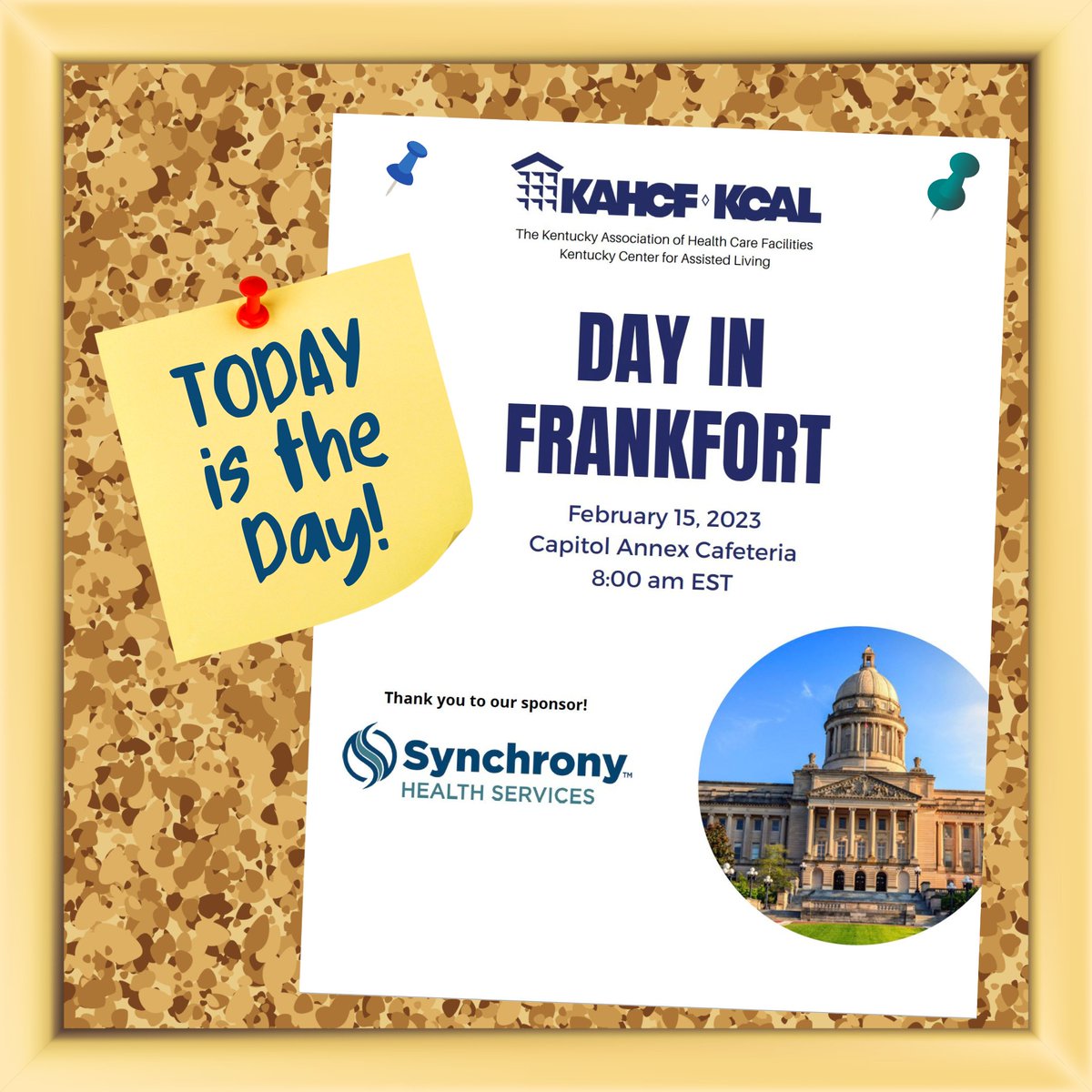 Synchrony_HS's tweet photo. Synchrony is proud to sponsor @KAHCF1's Legislative Day in Frankfort, KY! We are committed to supporting organizations that advocate for issues that affect our communities the most! #KAHCF #ProudSponsor
https://t.co/IybKEasYc3 https://t.co/GLTzHVG35H