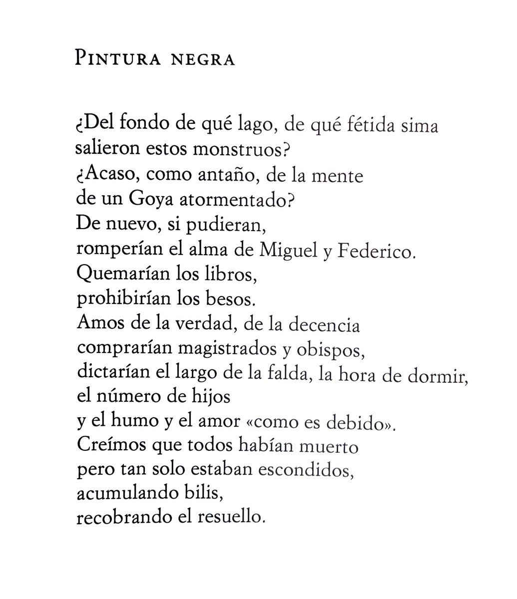 pradobenjamin's tweet photo. Volverían a matar a Lorca y a Miguel Hernández, quemarían libros, dictarían el largo de la falda, la hora de dormir y el número de hijos… Cómo se vio venir el regreso de la ultraderecha esta poeta oculta  y ahora redescubierta por la editorial @torremozas, Pilar Romero Burgos. https://t.co/yIWFy8L8vS