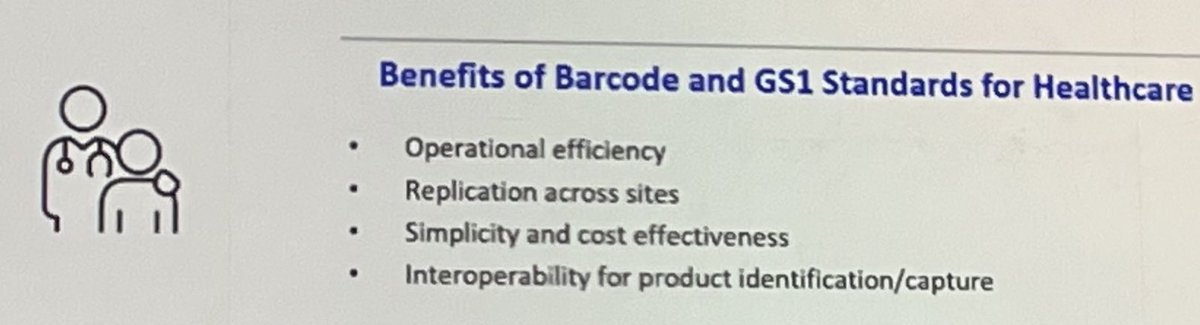 sioduggan_GS1's tweet photo. Pfizer has been involved from the start!! Brilliant slide from @PascalAulagnet #barcodes and #uniqueidentification are a MUST-HAVE for healthcare!!! @pfizer #GS1GlobalForum2023 #scan4safety #benefitsofbarcodes #safercare @GS1Ireland_hc #GS1 https://t.co/3axeJfstFL