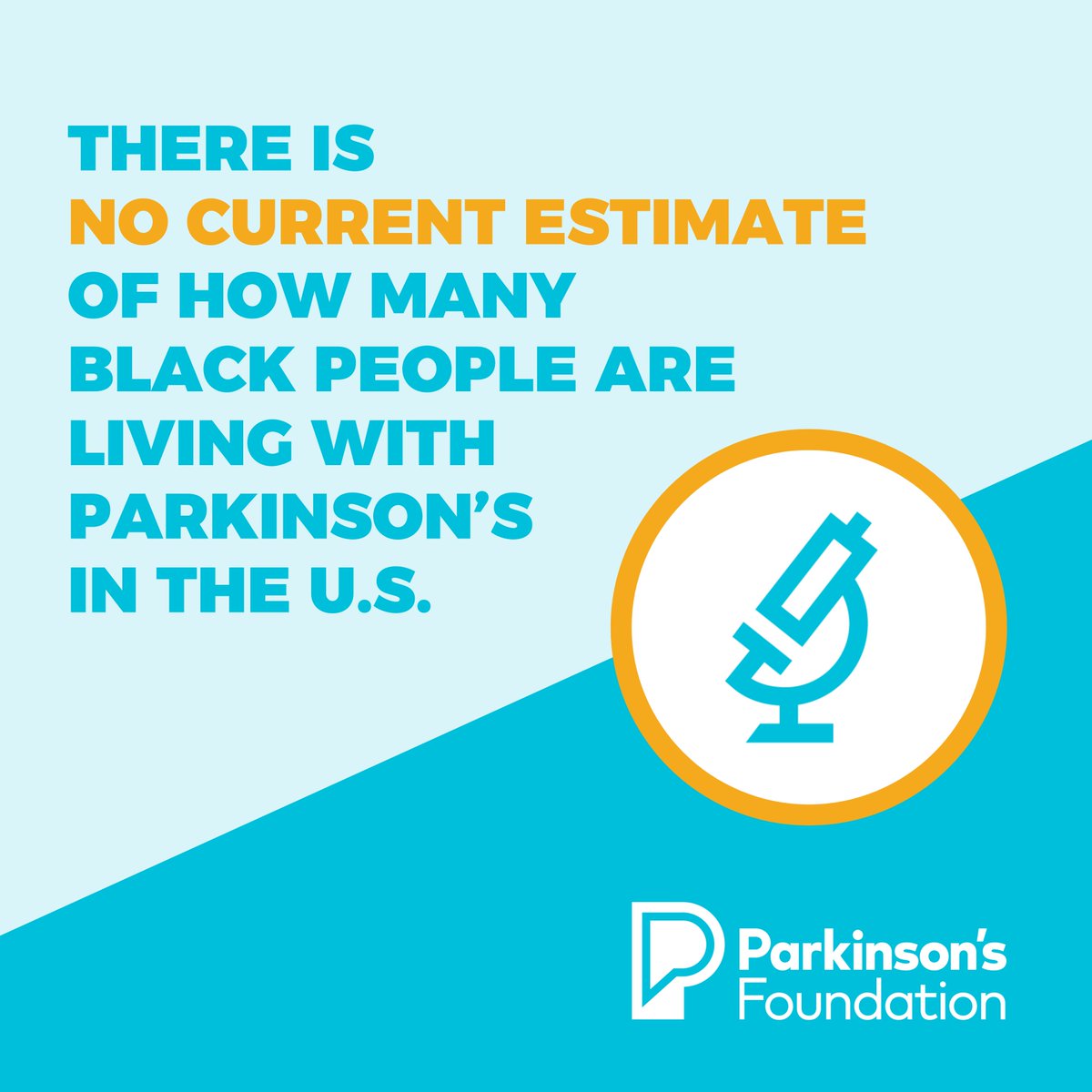 Because Black people with PD are underrepresented in Parkinson's research, the full impact of Parkinson's on the Black and African American community is unknown.❗️There is no current estimate of how many Black people are living with Parkinson’s in the U.S.❗️(1/3)