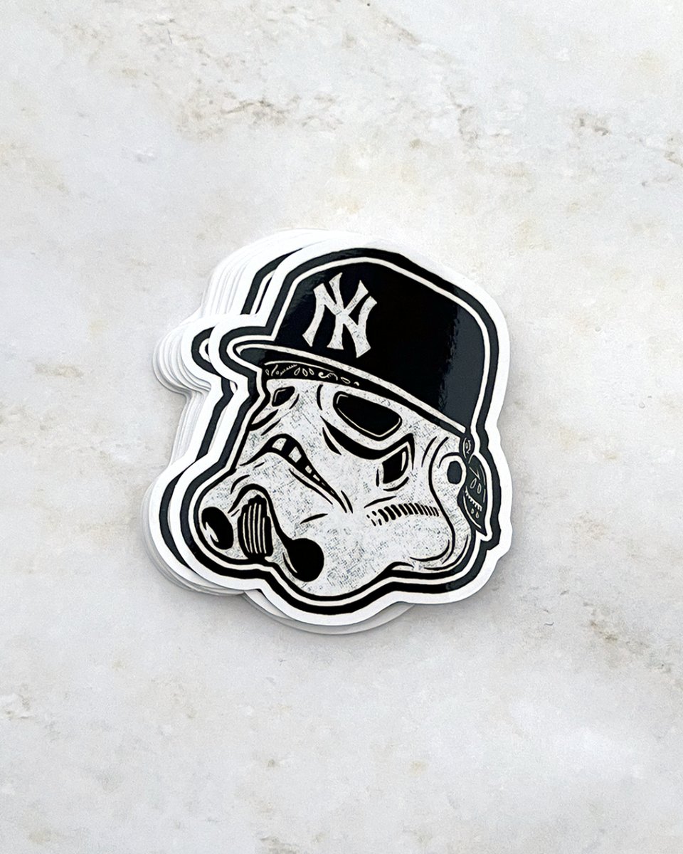 Stormtroopers are taking over the Bronx! 🛡️🗽 #StarWars #Yankees #StormtrooperSwag #StormtrooperYankees #StarWarsBaseball #FunnyStickers #GeekyGoodness #SciFiSports #StarWarsFandom #YankeesNation 🗽 #StormtrooperStyle #ComicConStuff #BaseballGeeks