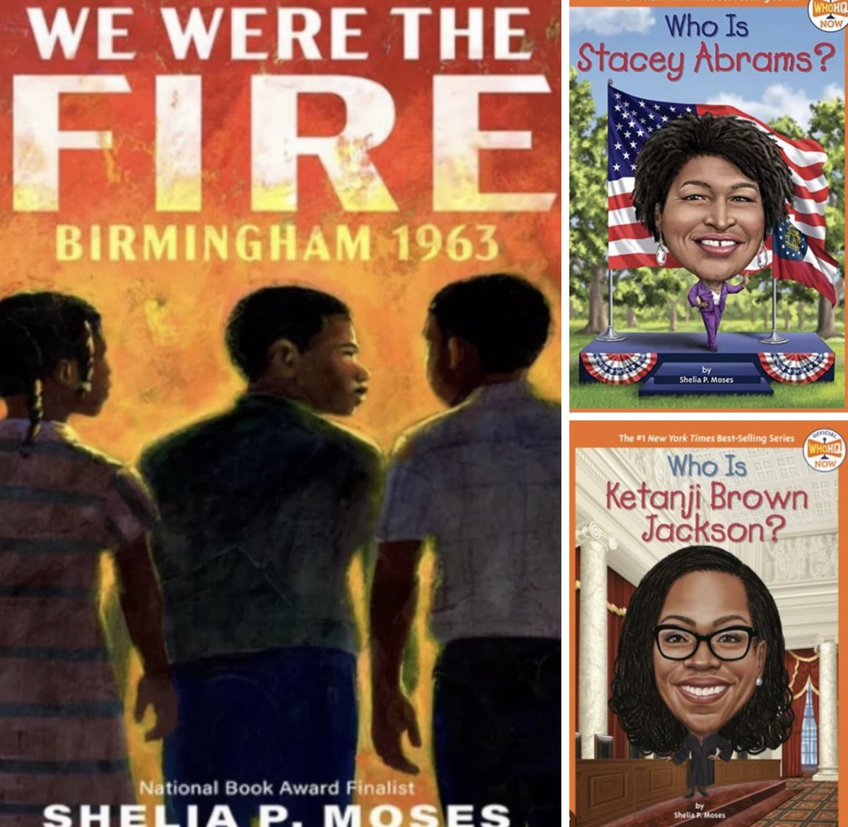 Hey Book Lovers! Don’t forget I will be giving away 3 of my new books at noon today and the little library starter kit tomorrow. Follow me on this page and Reply-FOLLOWING to enter the drawing.#wewerethefire #whoistketanjibrownjackson #whoisstaceyabrams