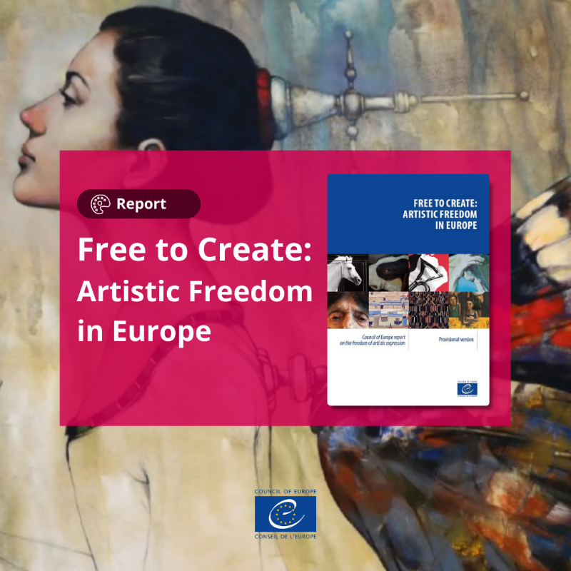 coe's tweet photo. #ArtisticFreedom is a core #HumanRight.
The new Council of Europe report on "Artistic Freedom in Europe" details the challenges European artists & cultural workers face in the practice of their right to freedom of artistic expression.
Read the full report with recommendations.⬇️