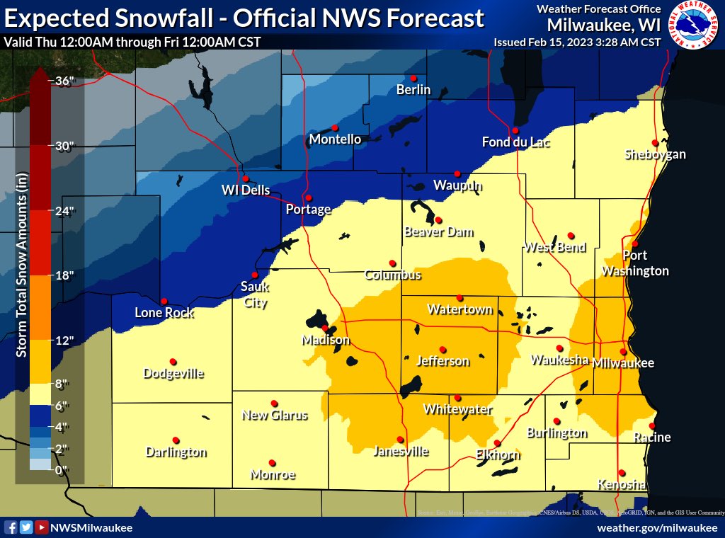 Waukesha Alerts on Twitter "A winter storm watch has been issued from