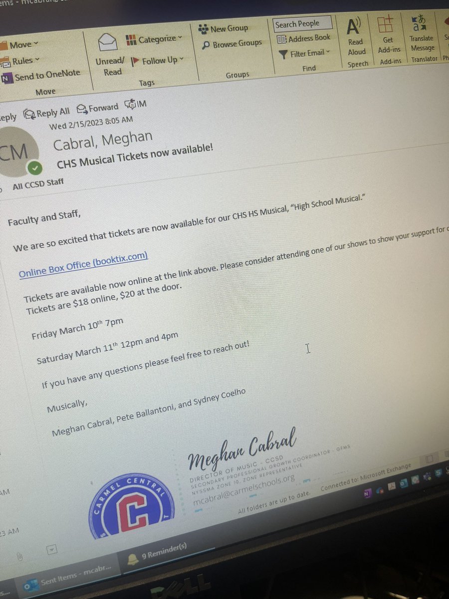 And we just went live! Tickets are now available for our CHS HS musical which is “High School Musical” - chsperform.booktix.com