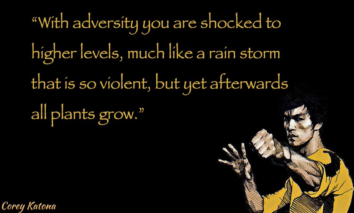 Corey_Katona's tweet image. Obstacles throw progress off track or push you to throw in the towel. However, they help you realize the distance between where you are and where you wish to be. Don&apos;t run from the storm; embrace it. #creativedirector #elearningcompany #adagency #brucelee #adversity #indiegamedev