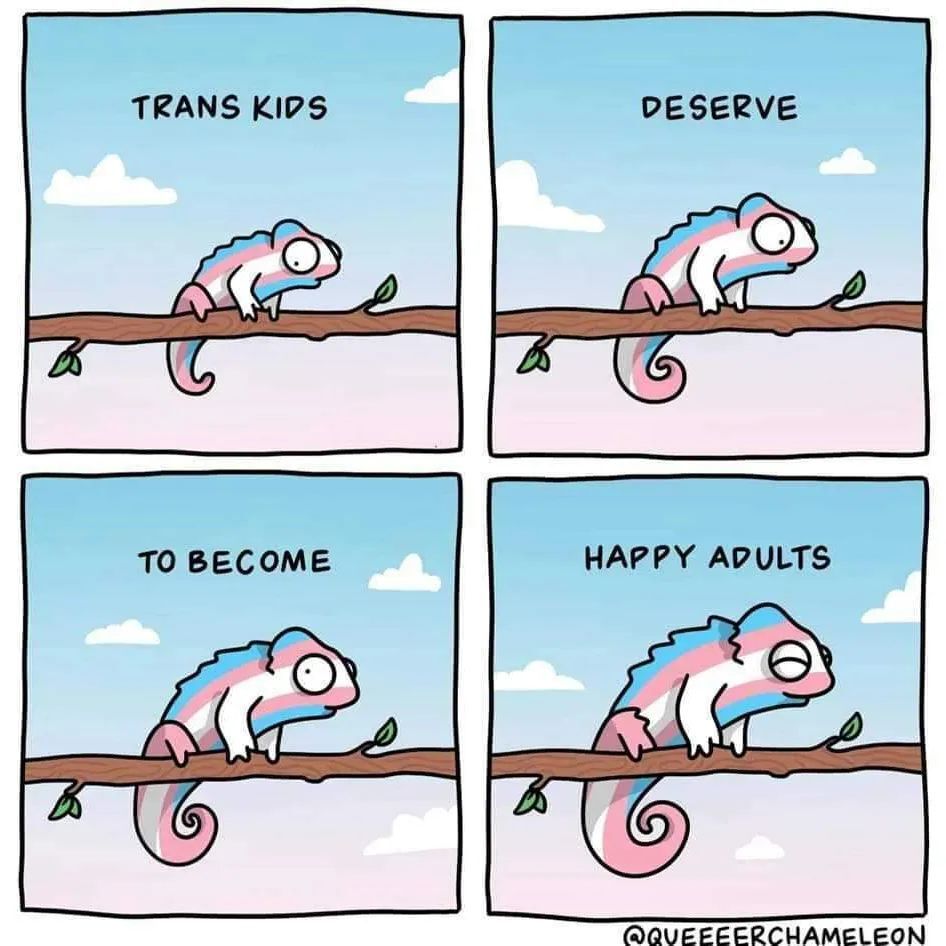 Trans kids deserve to become happy adults 💚 instagr.am/p/CoryMmJsDNR/