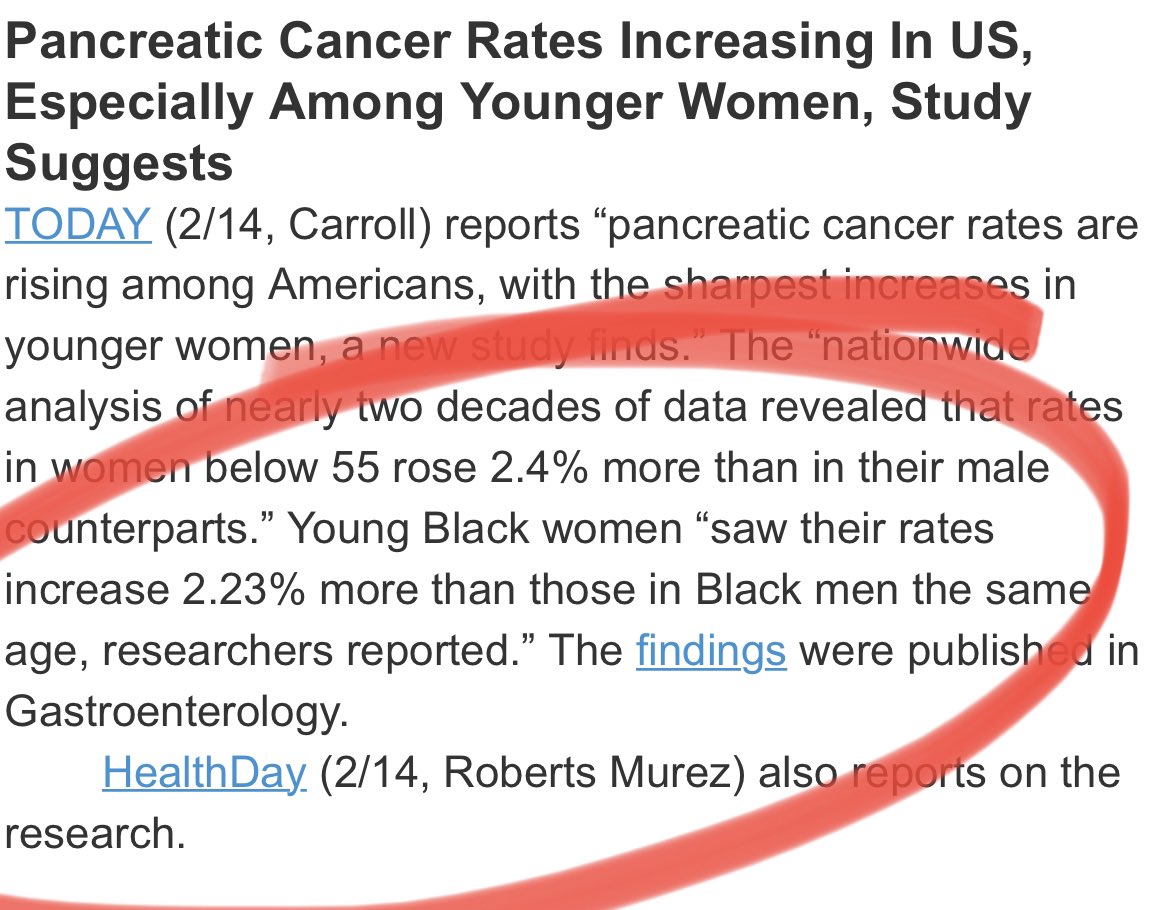 Sophie Balzora, MD, FACG (@sophiebalzoramd) on Twitter photo Sobering stats about #pancreaticcancer out of <a href="/AGA_Gastro/">Gastroenterology</a>. And unfortunately, the disproportionately higher increase in young #Blackwomen was also observed.
We’ll be talking abt this, and more, at the inaugural ABGH B.I.G. Symposium 2023 on 5/5/23 in Chicago, IL. #blackingastro Sobering stats about #pancreaticcancer out of <a href="/AGA_Gastro/">Gastroenterology</a>. And unfortunately, the disproportionately higher increase in young #Blackwomen was also observed.
We’ll be talking abt this, and more, at the inaugural ABGH B.I.G. Symposium 2023 on 5/5/23 in Chicago, IL. #blackingastro