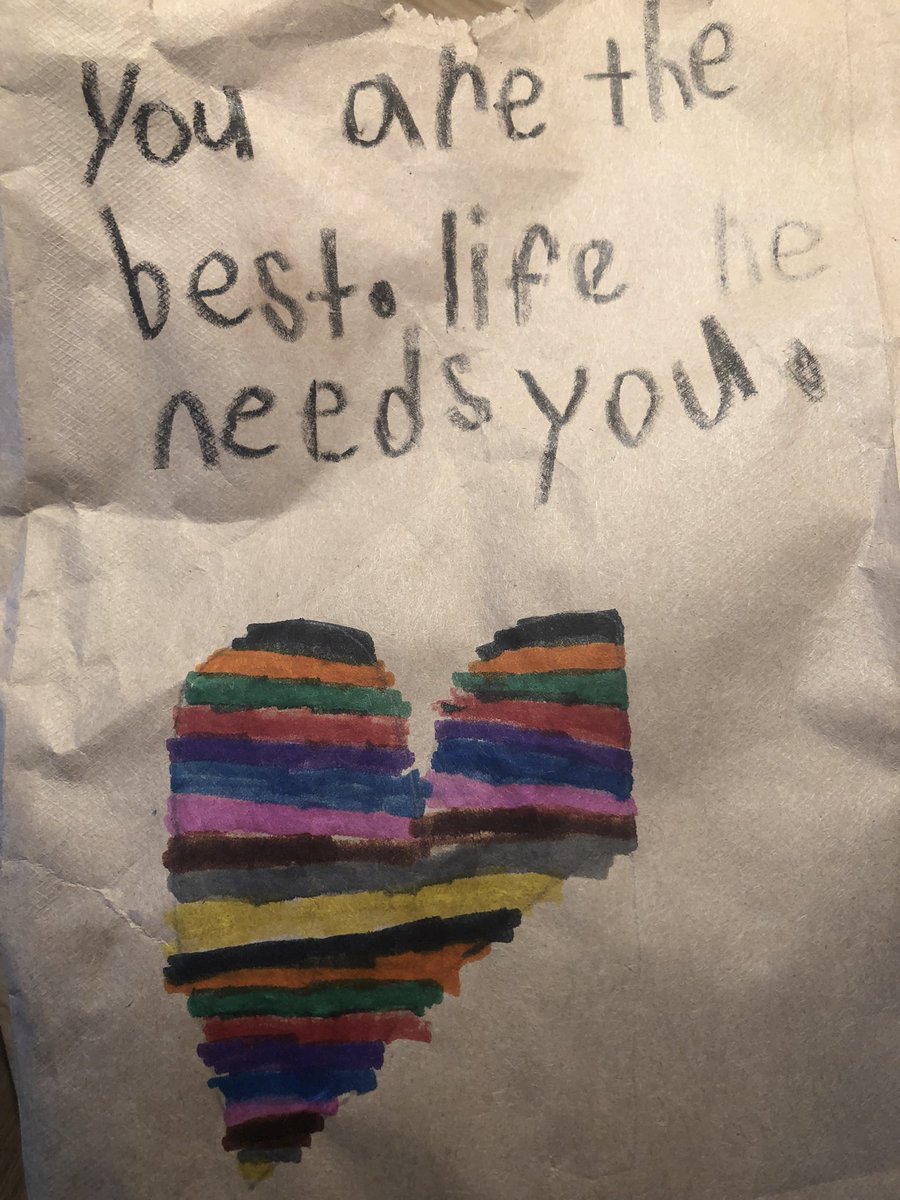 If you need a little boost today - wisdom from a 6 year old. “You are the best. Life needs you.” ❤️🤎🧡💚💛🖤💙💖