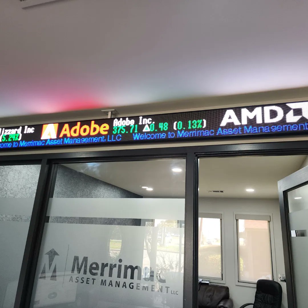 risedisplay's tweet image. Merrimac Asset Management in Lafayette, LA New LED Rise Display Ticker. 
#MerrimacAssetManagement 
See more great examples at buff.ly/3xfSXZY 
@risedisplay
#StockTicker