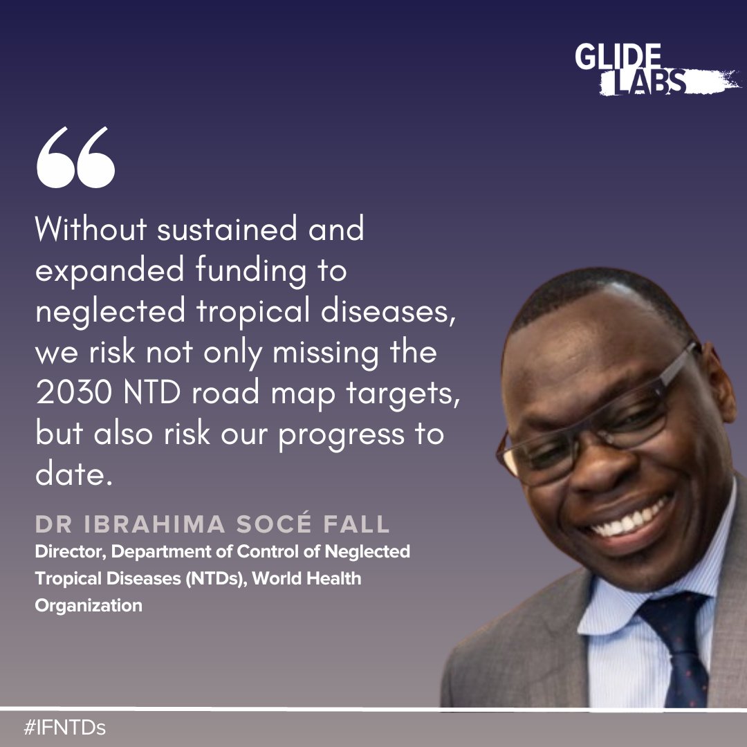 To meet the @WHO's 2030 #NTDRoadmap we need sustained funding & innovative investments to accelerate efforts toward ending these diseases, says Dr @SoceFallBirima of @WHO #IFNTDs