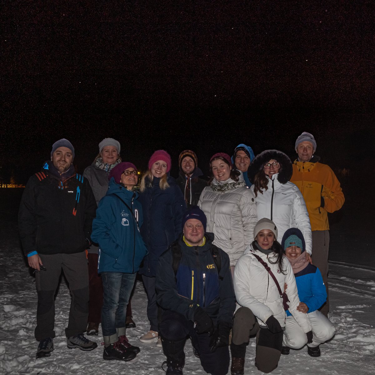 ACTRISRI's tweet photo. Team building experience @ACTRISRI Head Office #ExploringtheAtmosphere on a frozen lake ❄️in Äkäslompolo 🇫🇮❄️#WeareACTRIS #ACTRIScommunity https://t.co/93npt2rNJF
