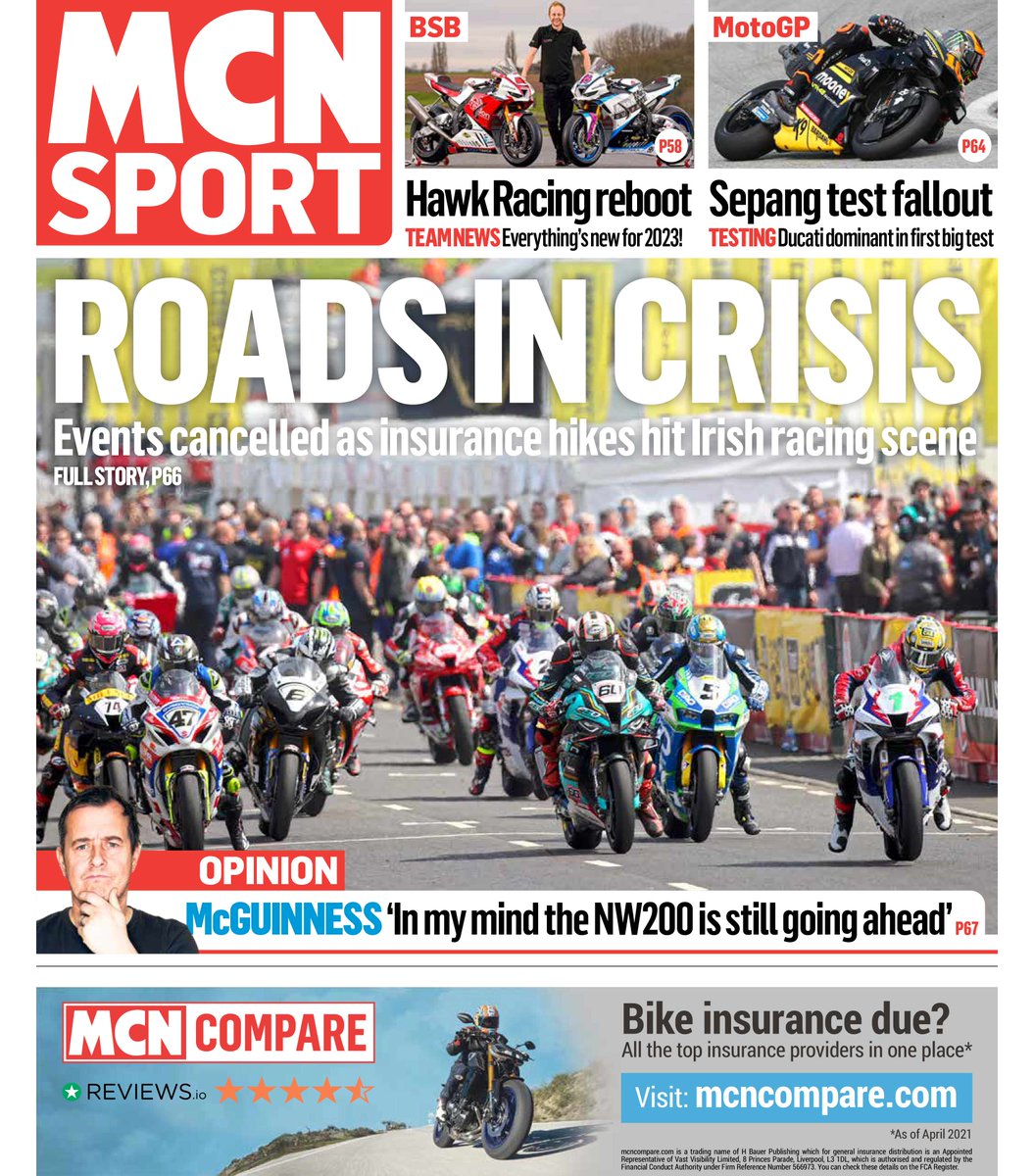 MCNSport's tweet image. Out now in stores or via the MCN App (subscription required) - bit.ly/3XAaHKt

- Insight from the MotoGP Sepang Test. 
- Irish racing in crisis. 
- A reboot for @_HawkRacing in @OfficialBSB. 
- Big Read interview with @ttracesofficial &amp;amp; @dakar racer @Jimbohillier37.