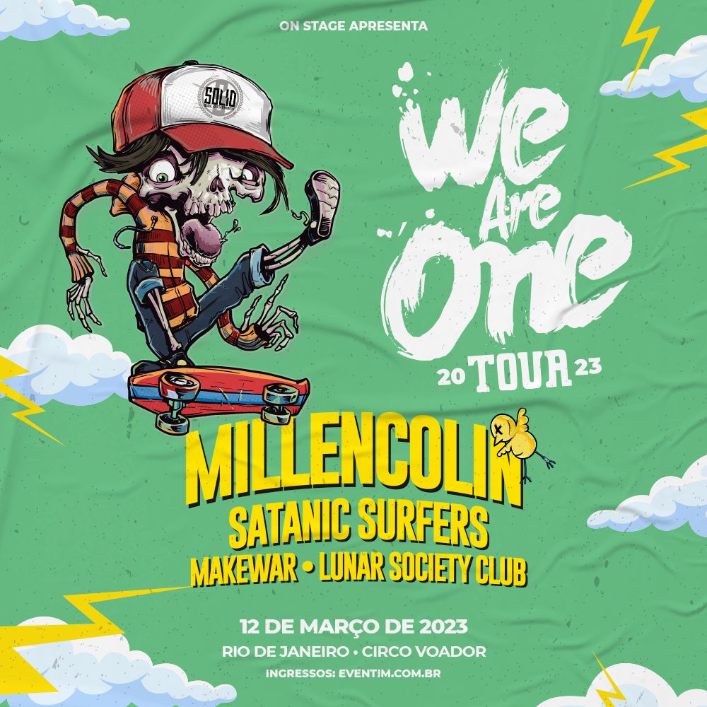 lunarsocietyclb's tweet photo. @Millencolin , Satanic Surfers, @makewarmusic and @lunarsocietyclb at @circo_voador , March 12h. #millencolin #satanicsurfers #lunarsocietyclub #makewar #circovoador #punkrock #poppunk #weareonetour https://t.co/3RZHC3eDEC