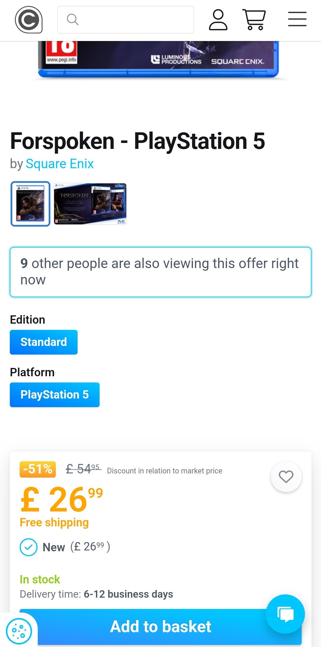MauroNL on Twitter "Forspoken on PlayStation 5 already hit 50 off at major Danish retailer