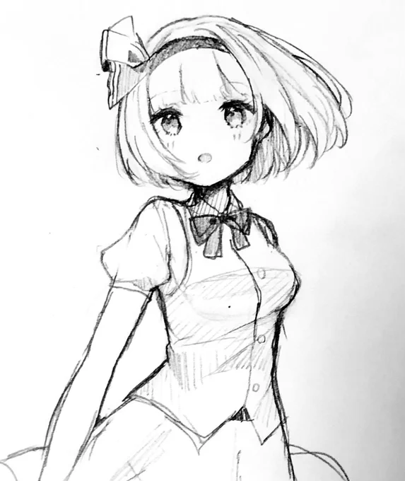 下書きこの段階が1番いいんだろうなーと思いつつ 