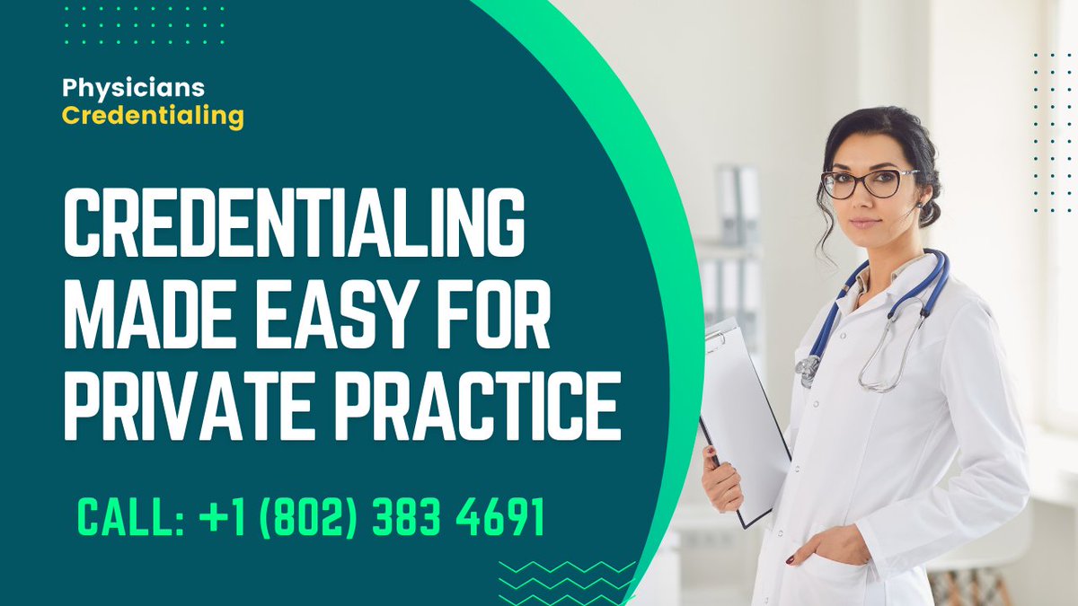 credenatiling's tweet photo. We offer a personalized and affordable service. Physicians Credentialing uses a technology led process that ensures quality and timely management of your credentialing needs.  

Know More: https://t.co/J85gibvt6k https://t.co/597IvUqmUX