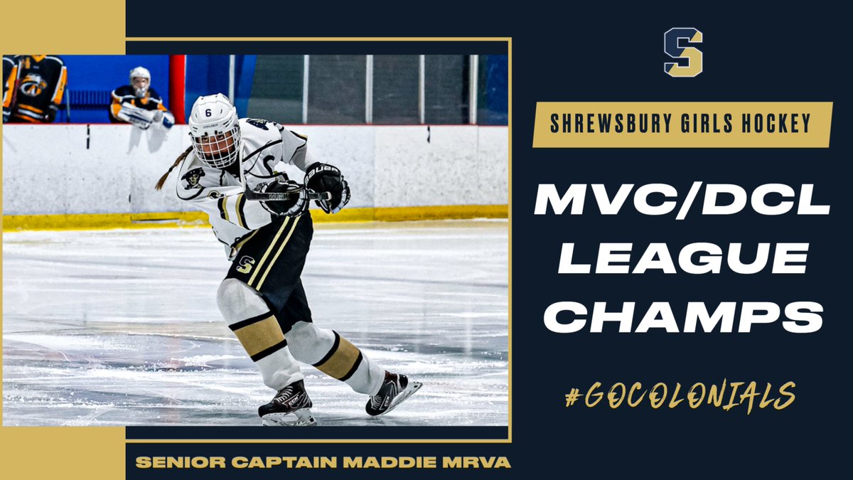 Congrats to the Girls' Ice Hockey Team on clinching the MVC/DCL League Championship last night!