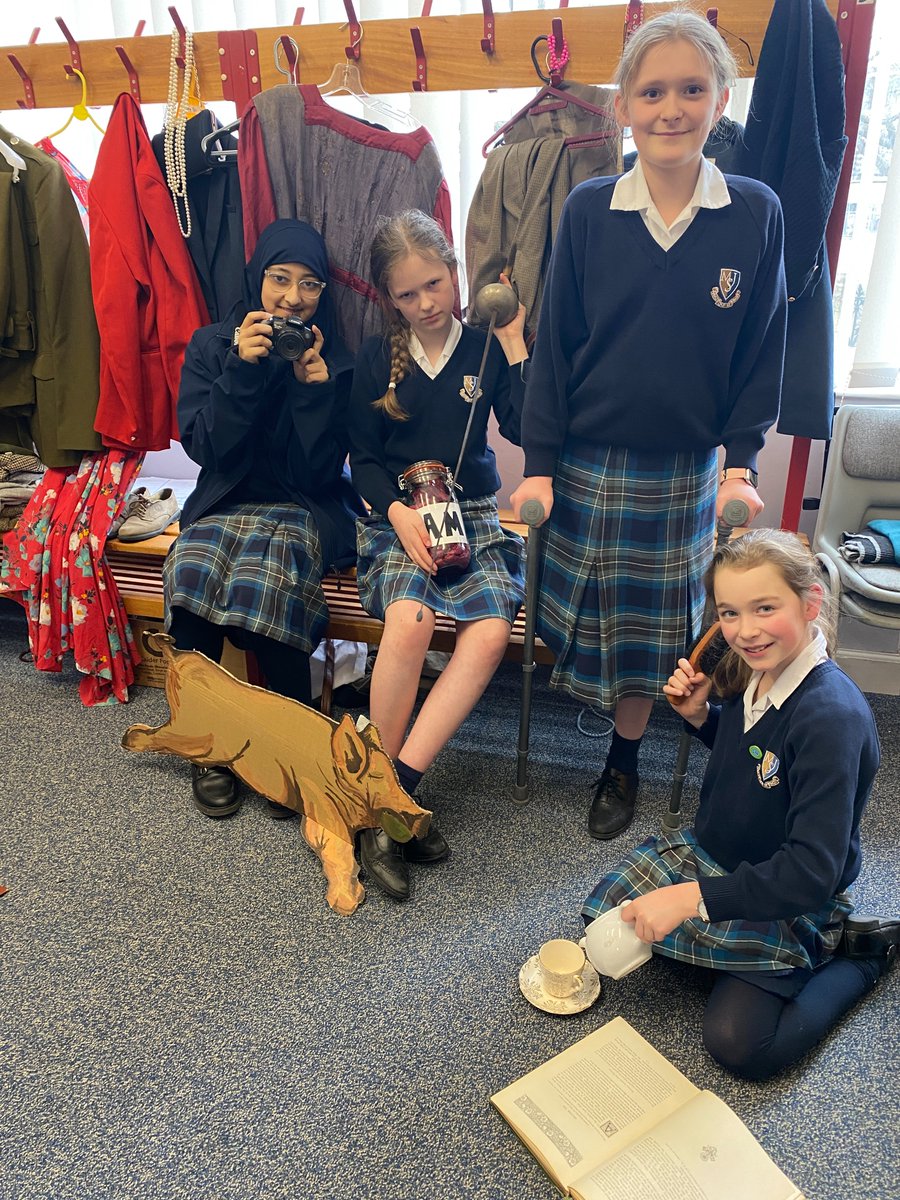 It's the week before half term and after a spot of costume sorting and tidying, the members of Costume Club asked for a photoshoot with their favourite props! <a href="/MSJ_OGA/">Malvern St James OGA</a> #costumes #happydays