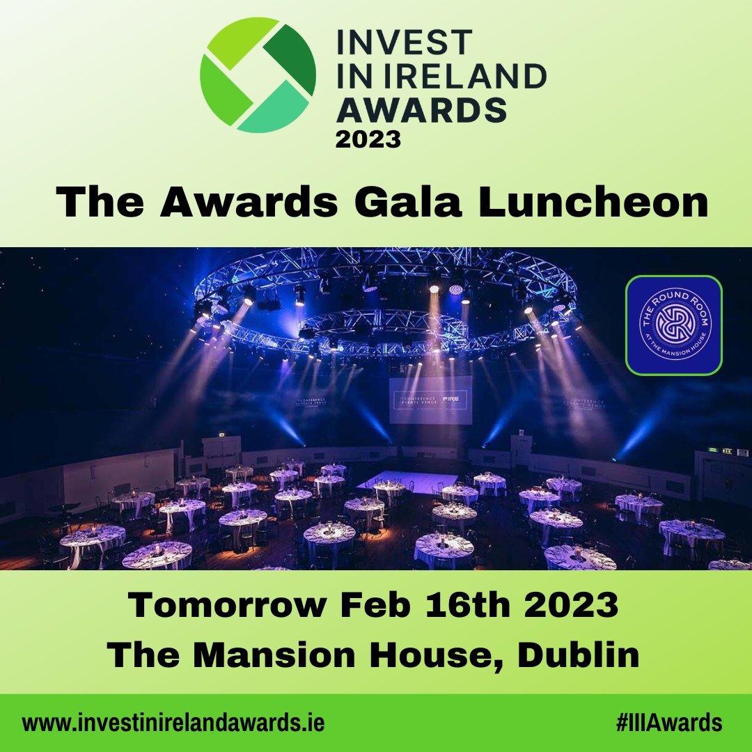 AlchemyEvents's tweet photo. Excitement is building up; just one more sleep!
#InvestInIrelandawards Gala Luncheon Tomorrow 16th Feb 2023 @RoundRoomDublin https://t.co/XJLDki4v11
@IDAIRELAND @VistraGroup @Independent_ie  @MediahuisIRL  @finegrainproperty  @TheFKMGroup @CplResources @BDOIreland 
#fdiireland https://t.co/J6bUZOn6IM