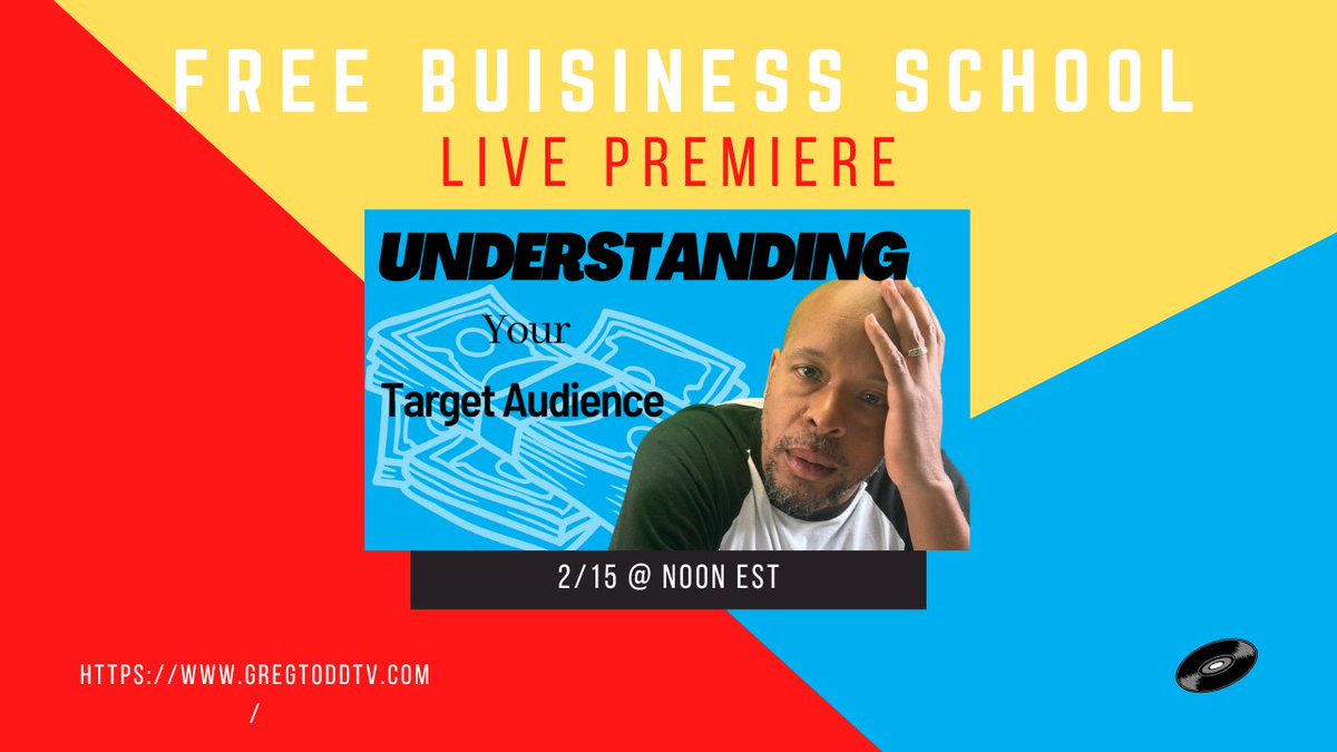 GregToddPT's tweet image. Who's ready to learn all the secrets of business success? Join me today at 12 noon EST for my free virtual business school! Let's start understanding your target audience and scaling up to 7 figures 💰💸 #7FigureBusiness #BusinessSchool #FreeTutorial
