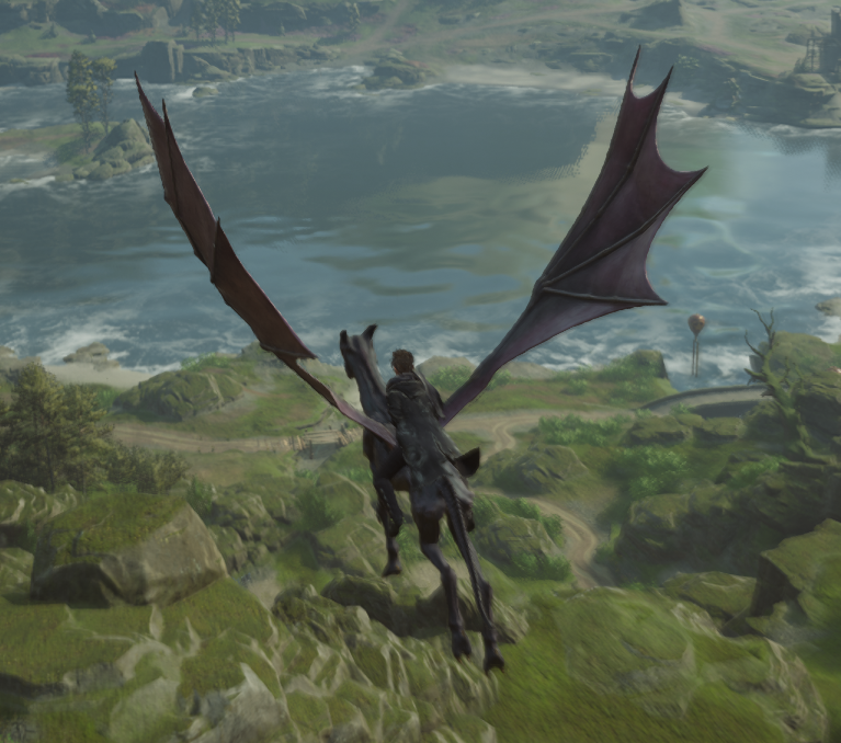 Nothing like Flying a Thestral. <a href="/HogwartsLegacy/">Hogwarts Legacy</a> 

#hogwartsLegacy