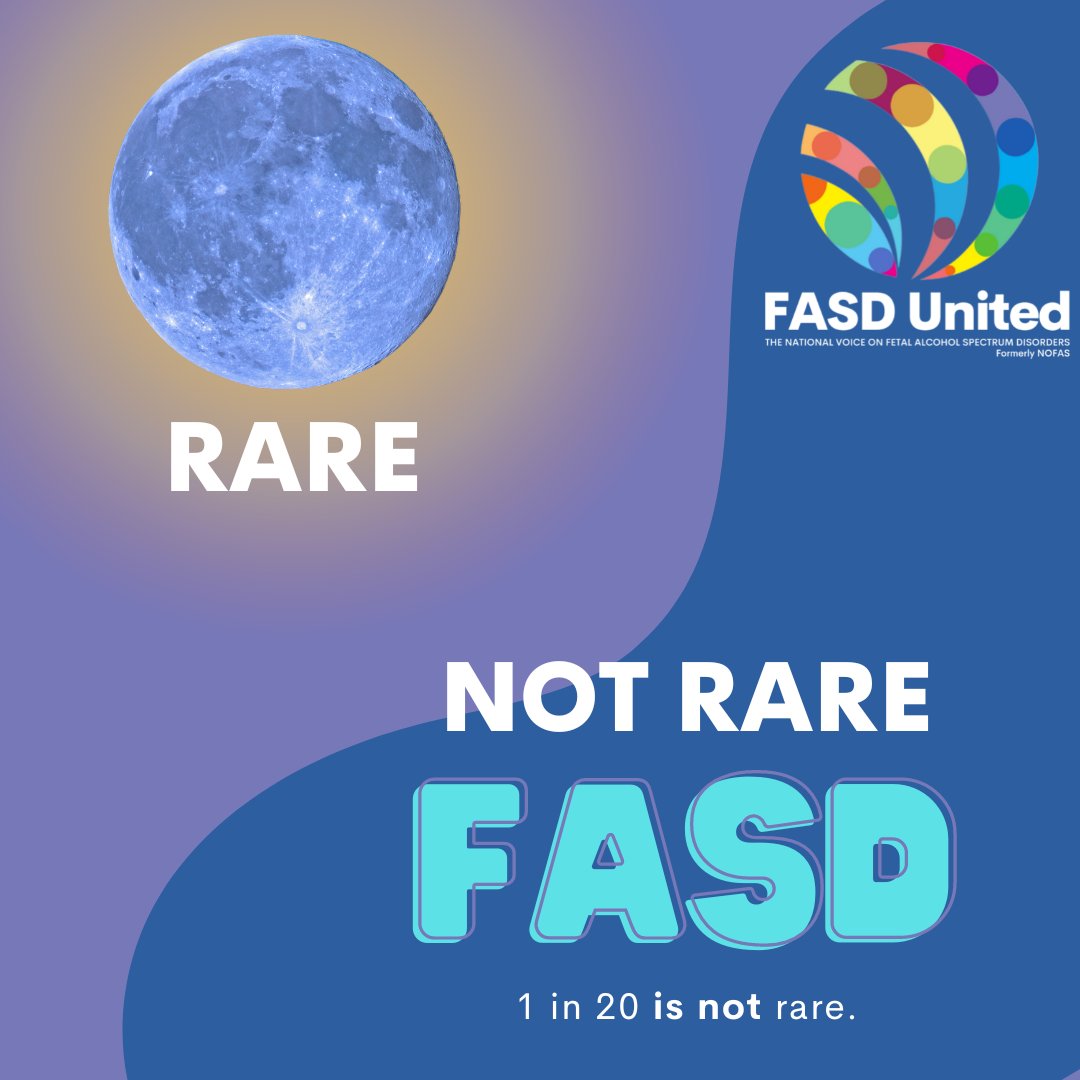 FASDUnited's tweet photo. FASD is NOT once in a blue moon... we want to re-adjust the narrative that #FASDs are "rare." What tends to be uncommon are services & support for persons with FASDs. We suggest our family navigator: https://t.co/jFovLgCkq2
Cites:
https://t.co/b5uOrU3hD3 https://t.co/Uo1ky9aXOu