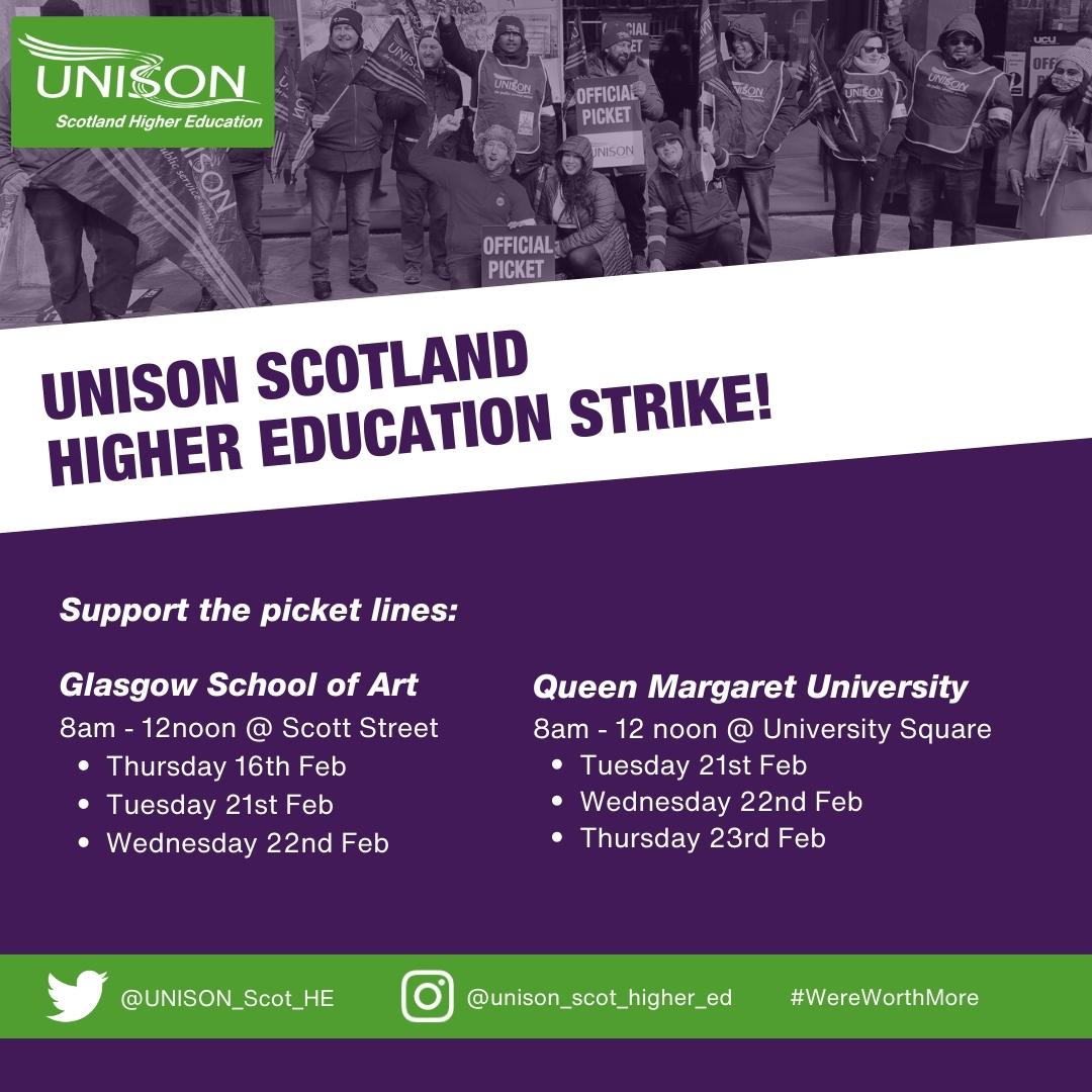 Join us on the picket line for our first day of strike action from 8am! ✊