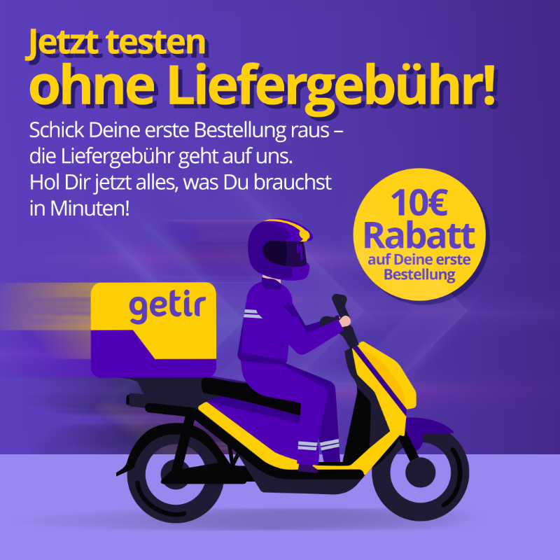 getir_de's tweet photo. Jetzt bestellen mit 10€ Rabatt