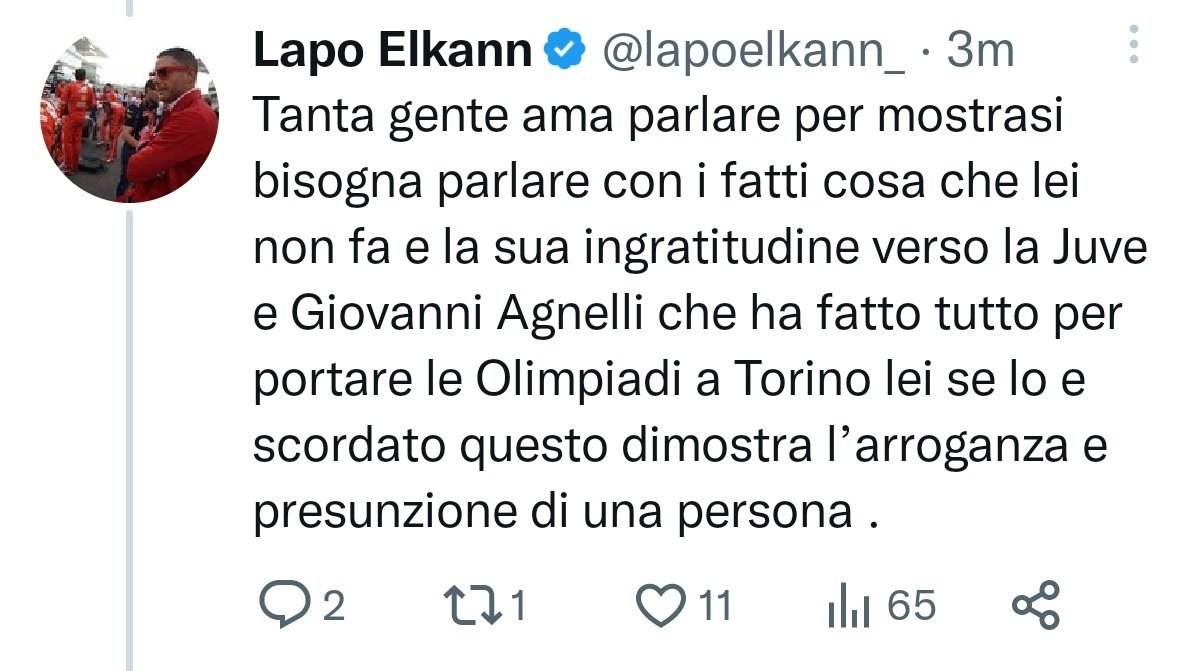 kerusvais's tweet image. Ciao Evelina #Christillin, il pensiero del nostro amato @lapoelkann_ sintetizza tutto ciò che pensiamo di te.
Sei diventata qualcuno grazie alla famiglia #Agnelli e sputi continuamente nel piatto dove hai mangiato.
Ora vai a farti mezz'ora di vergogna.
#DisdettaDaznSky #uefamafia