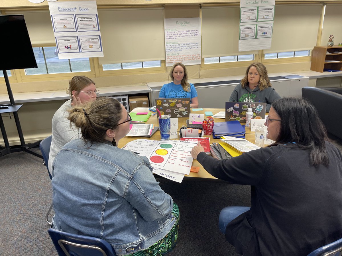 IsenbargerKelly's tweet photo. Teachers working together to intentionally include their selected TKS indicator within an upcoming writing lesson.  Love and appreciate this group so much!  ⁦@abetterfairview⁩ ⁦@allin4RCSkids⁩ ⁦@NIETteach⁩ https://t.co/WgZKGRimPp