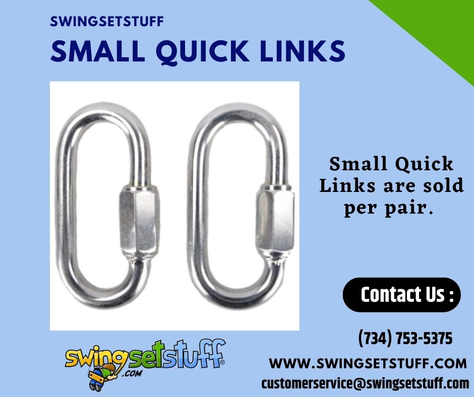 SwingSetStuff's tweet image. Looking for a simple way to upgrade your swing set or outdoor play area? Our Small Quick Links are the perfect solution! 
.
.
Buy now : bit.ly/3k6mYIK
.
.
#swingsetstuff #swingsetaccessories #playgroundequipment #outdoorplay