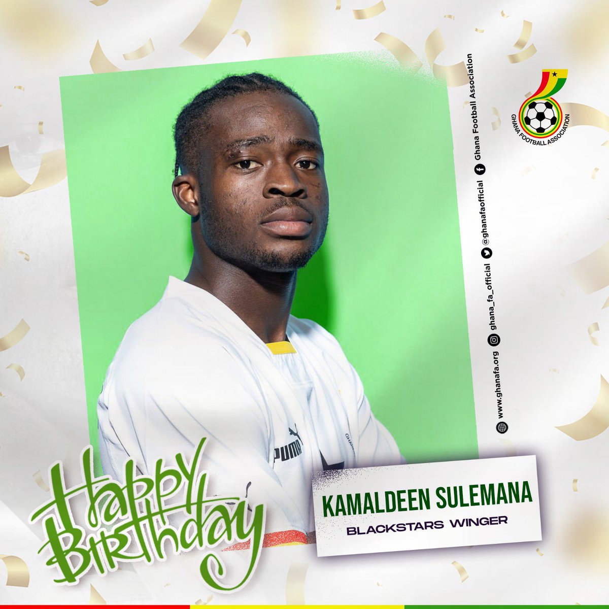 GhanaBlackstars's tweet photo. 🎊 @Kamaldeenho10 🎈

#BlackStars https://t.co/zWkG3ZjMTF