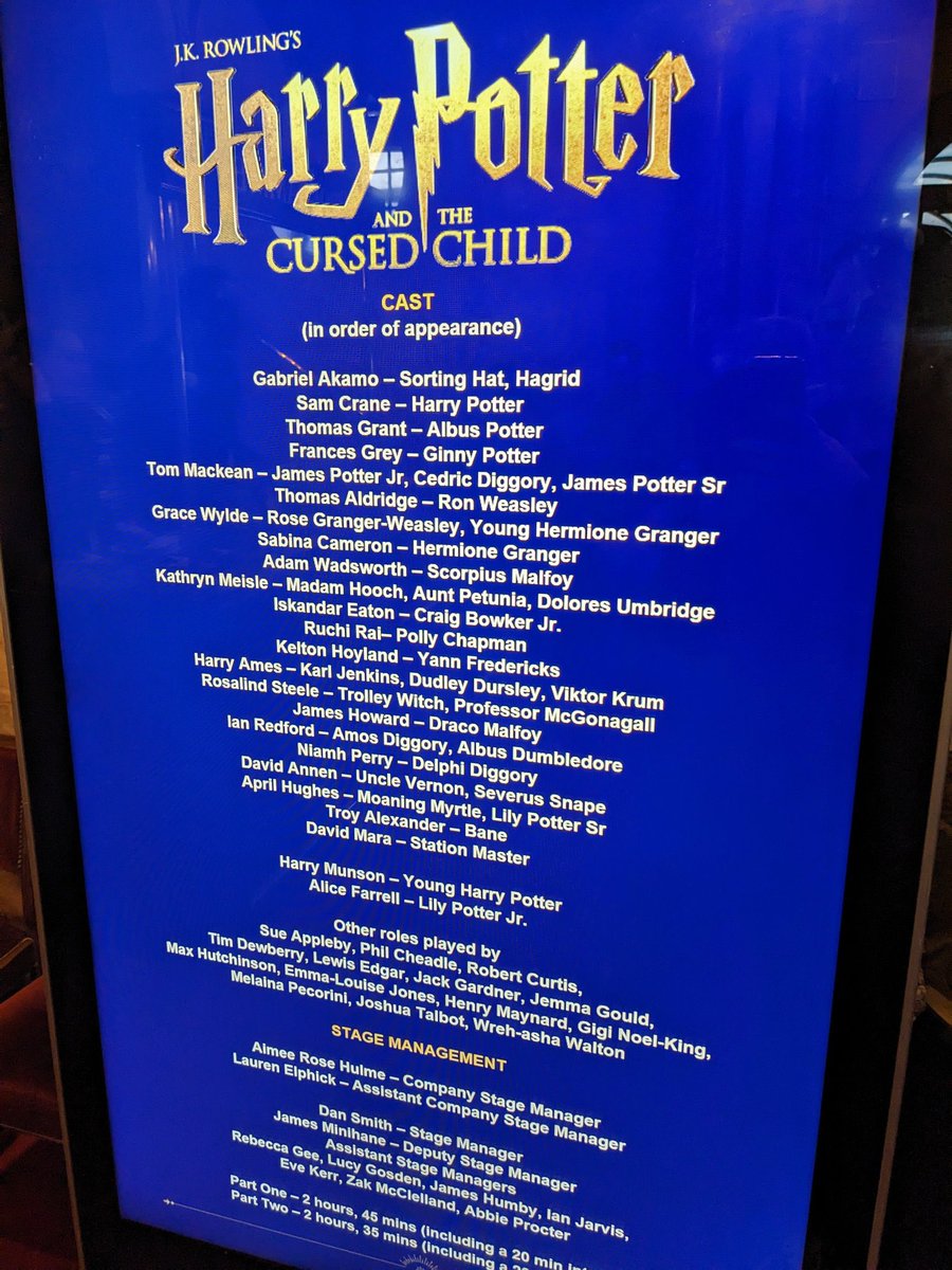 Cursed Child London Fans tweet media