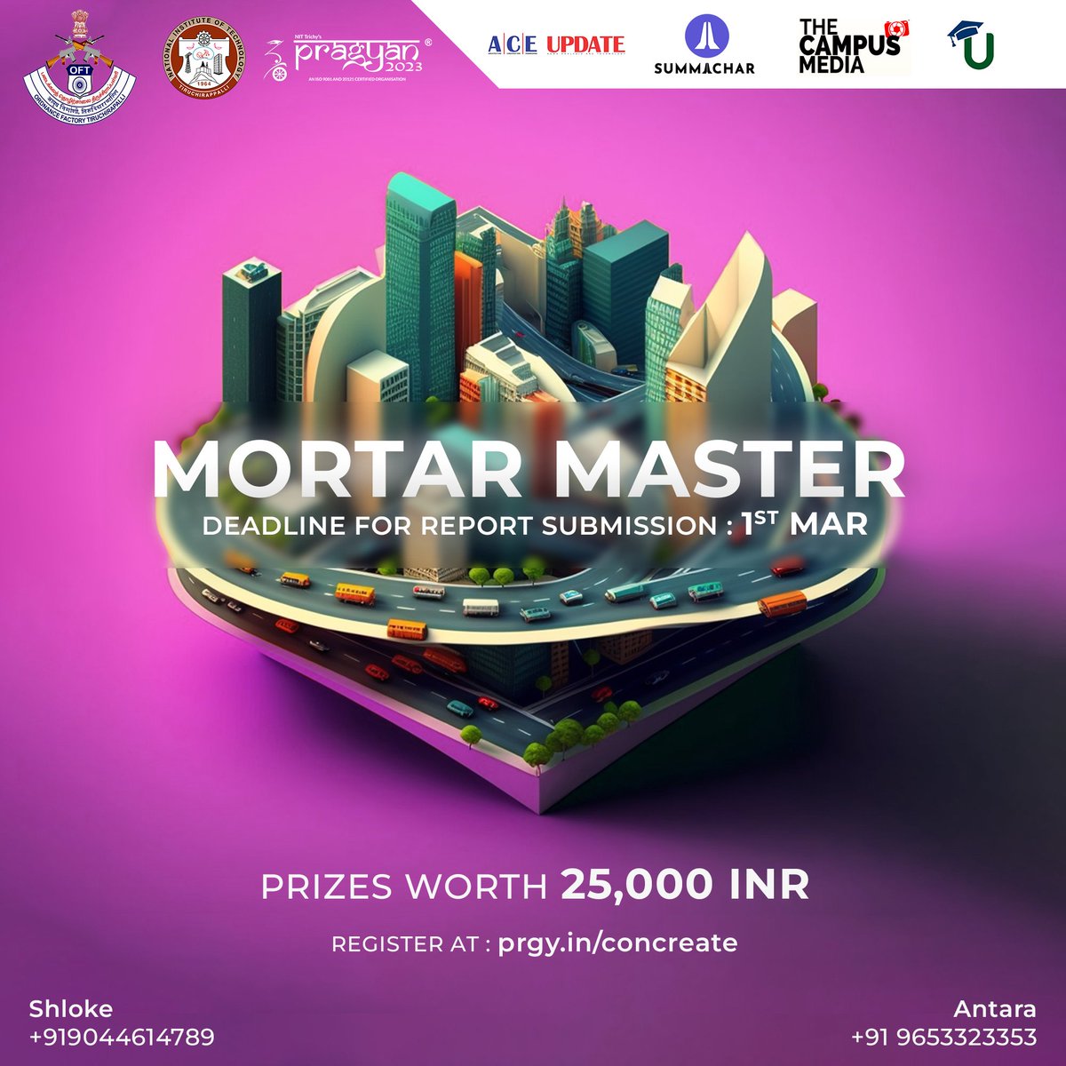 nitt_pragyan's tweet photo. #Pragyan presents the #Concreate cluster, where participants can flex their #practical skills in construction and win exciting cash rewards. Collaborate with others and participate in four invigorating events at https://t.co/LxYsFYUIFl.
#LetsCelebrateTechnology https://t.co/25kqgameC2